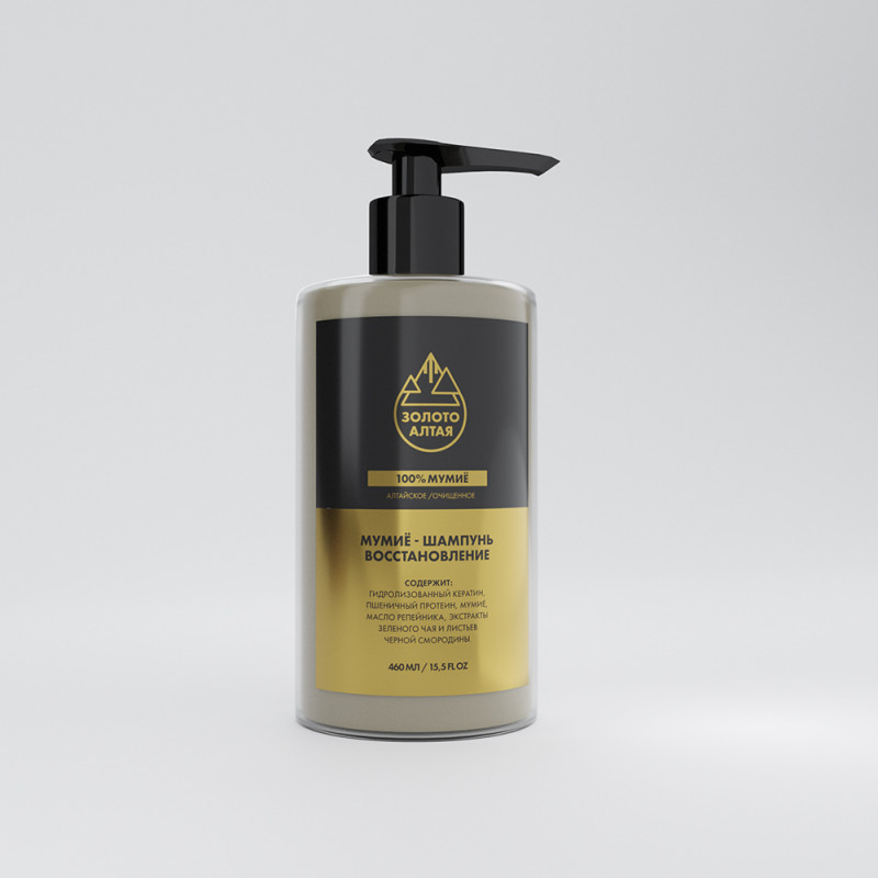 Шампунь "Восстановление" с мумиё "Золото Алтая"