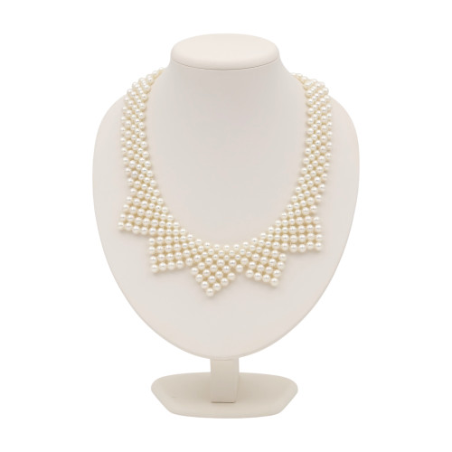 Бусы воротник из искусственного жемчуга