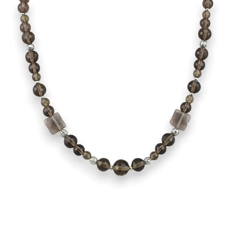 Бусы с раухтопазом