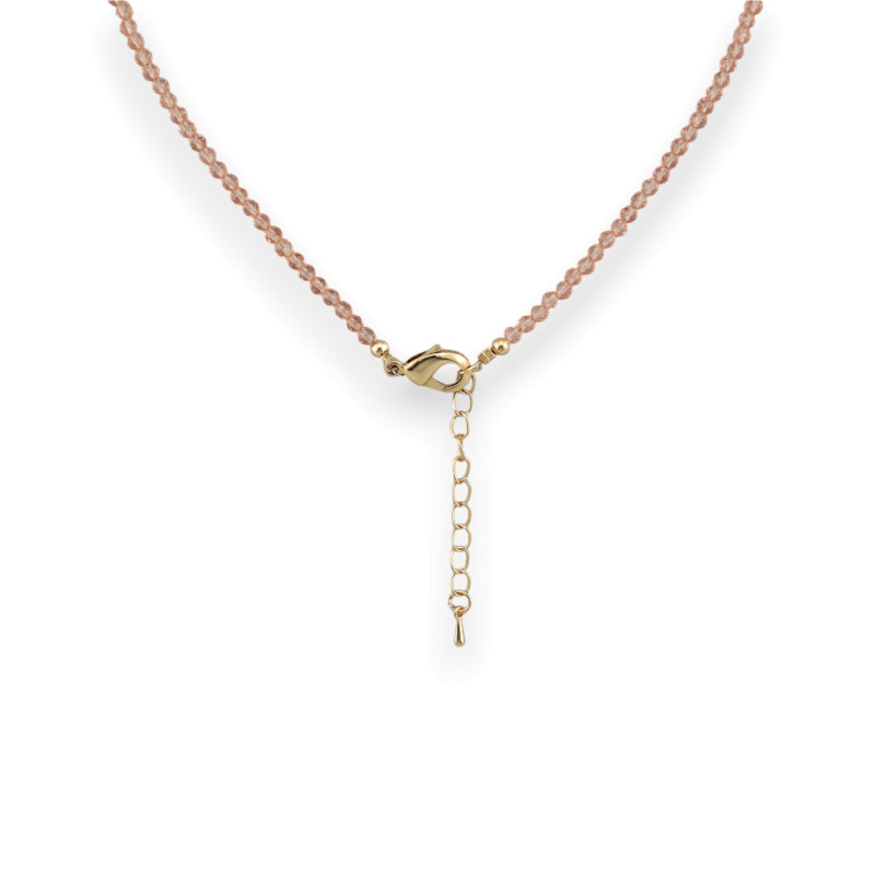 Бусы с жемчугом и шпинелью