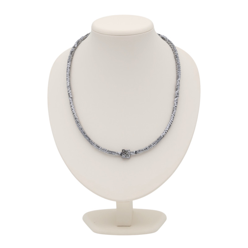 Бусы с терагерцем и гематитом