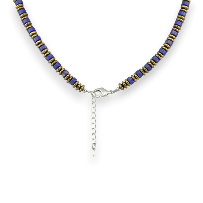 Бусы с варисцитом и пиритом