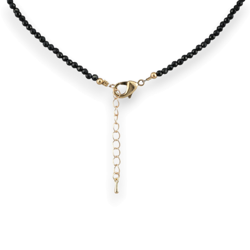 Бусы с жемчугом и шпинелью