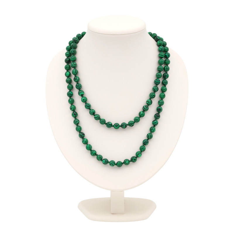 Бусы из малахита