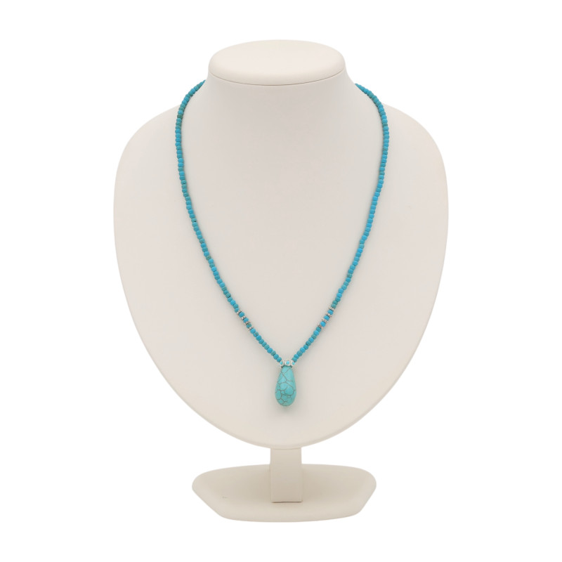 Бусы с природной бирюзой