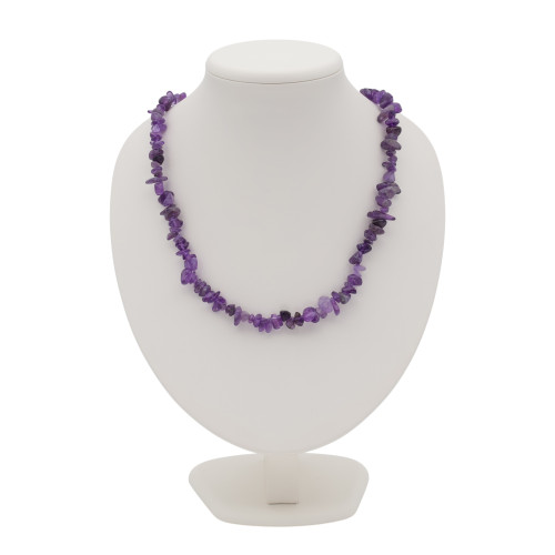 Бусы с натуральным аметистом