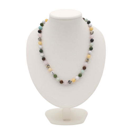 Бусы из микса натуральных камней