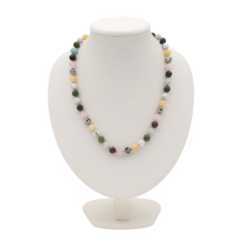 Бусы из микса натуральных камней