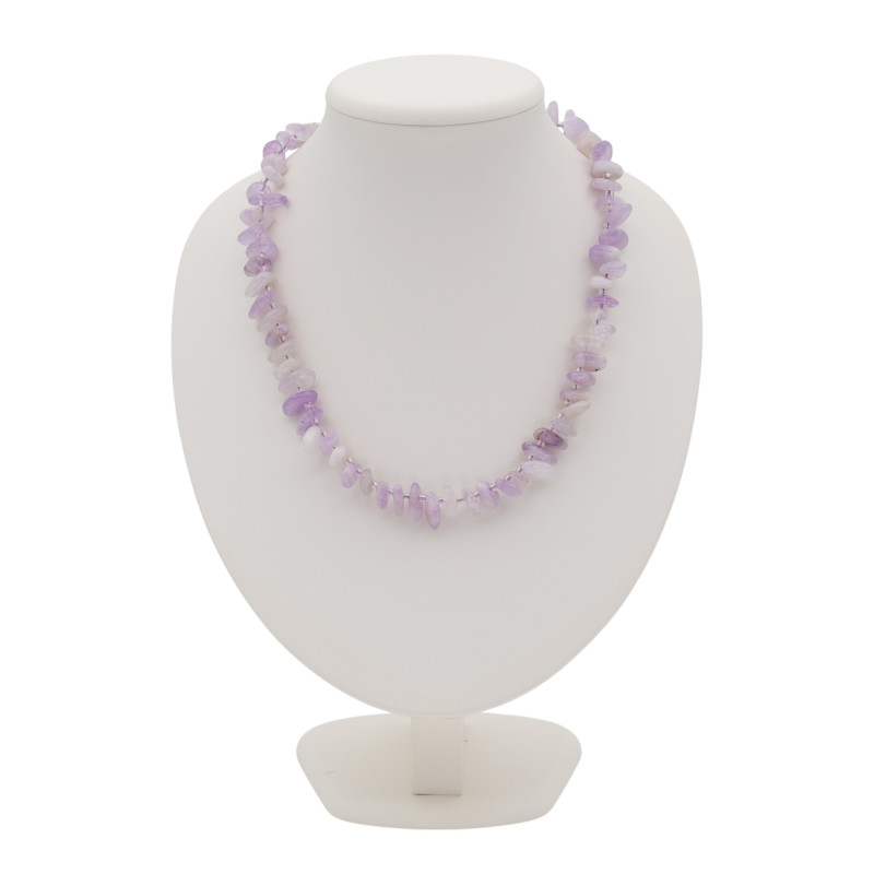 Бусы с натуральным аметистом