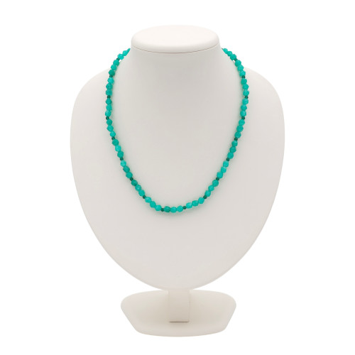 Бусы с хризопразом и шпинелью