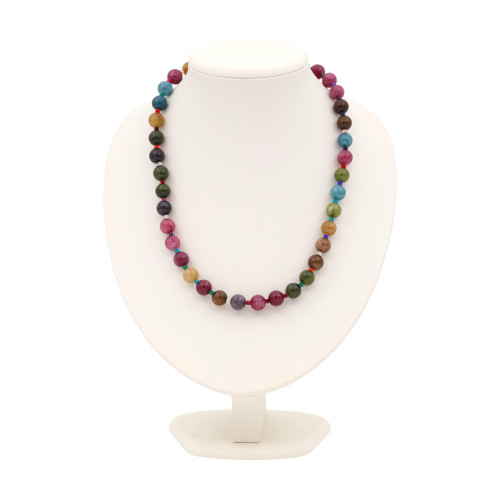 Бусы с турмалином и шпинелью