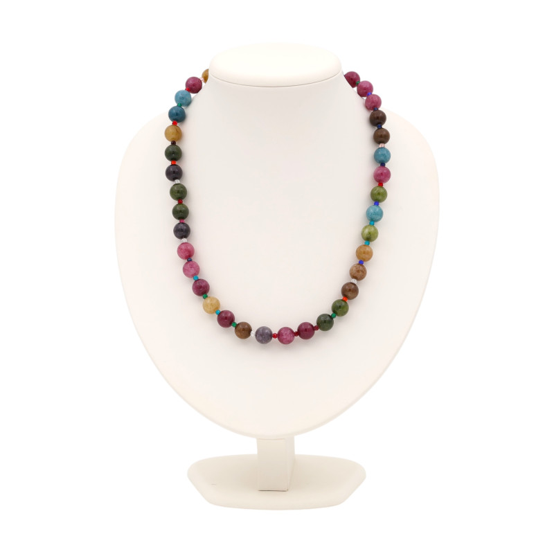 Бусы с турмалином и шпинелью