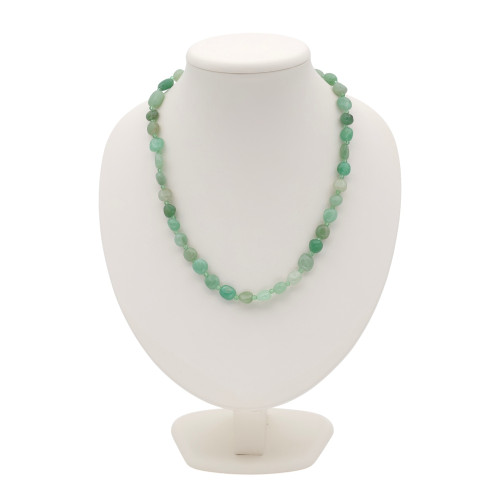 Бусы с натуральным нефритом и шпинелью