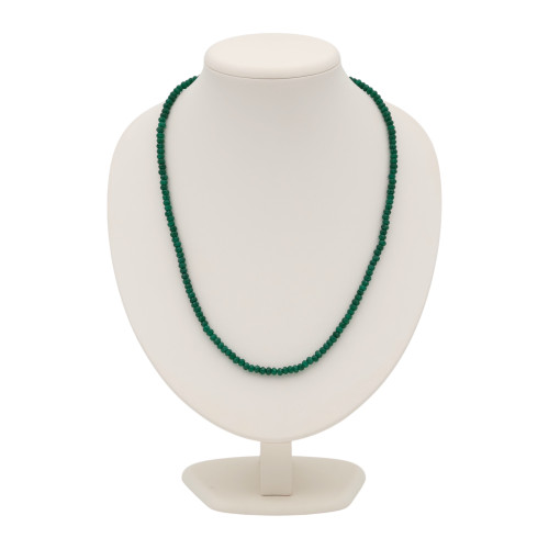 Бусы с бериллом изумрудом