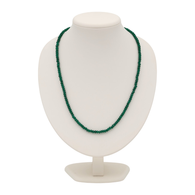 Бусы с бериллом изумрудом