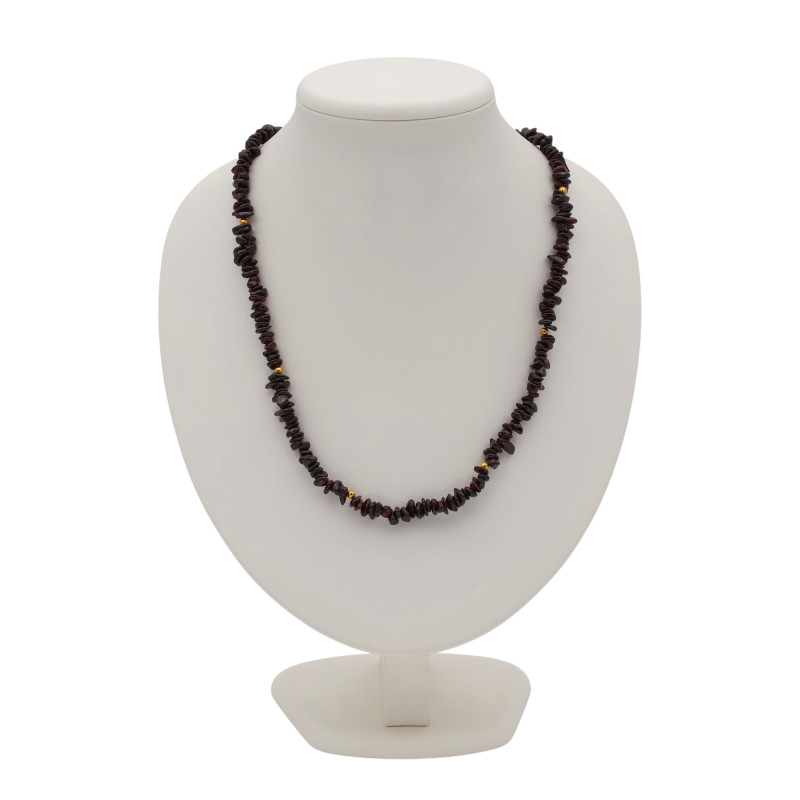 Бусы с натуральным гранатом