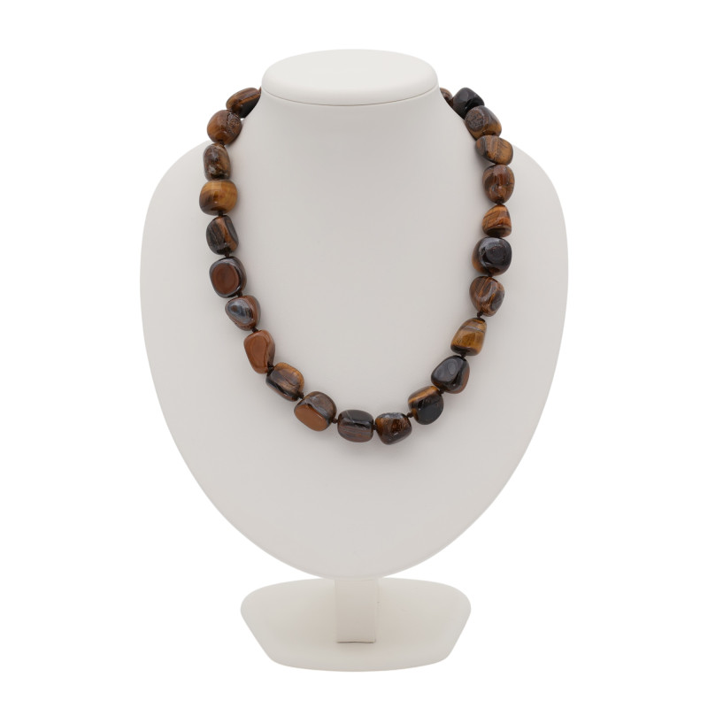 Бусы из тигрового глаза