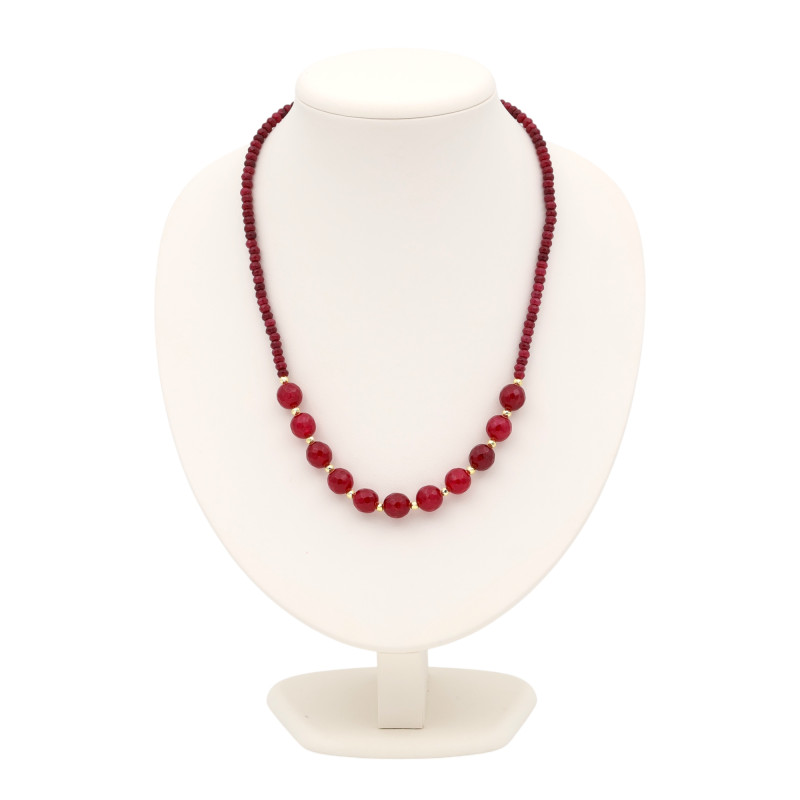 Бусы с рубинами