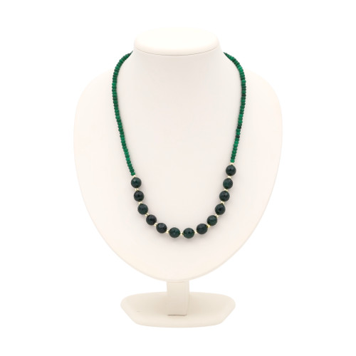 Бусы из изумрудов