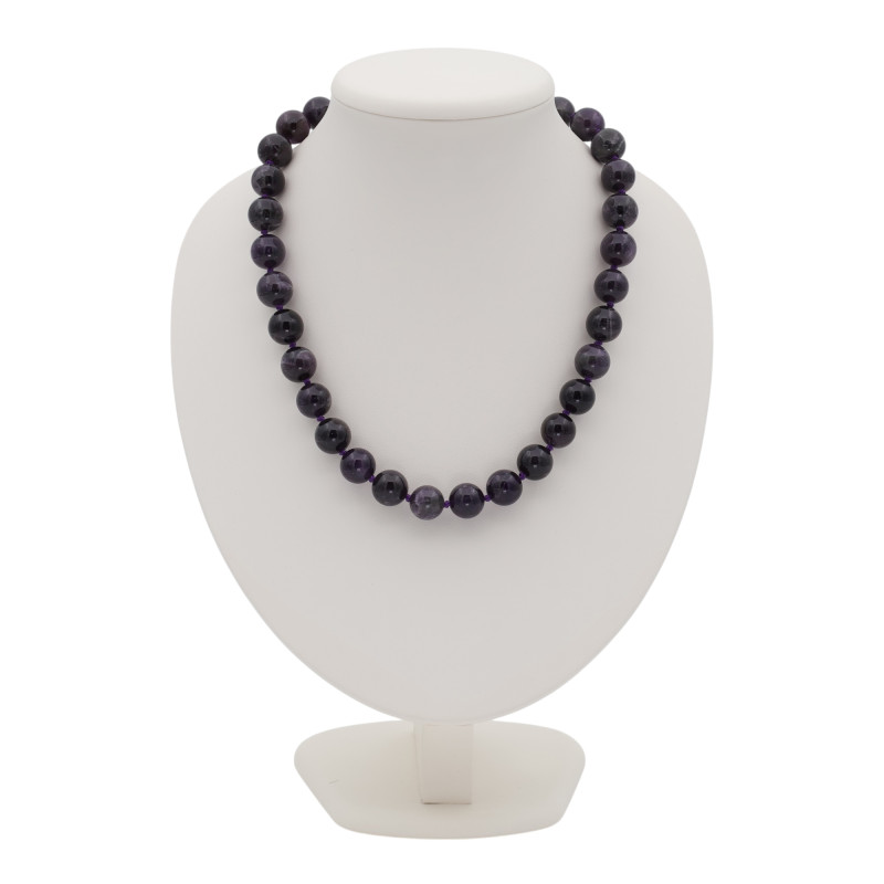 Бусы с натуральным аметистом