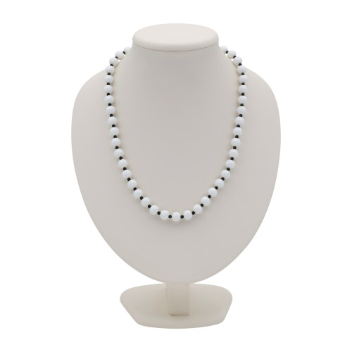 Бусы с агатом и шпинелью