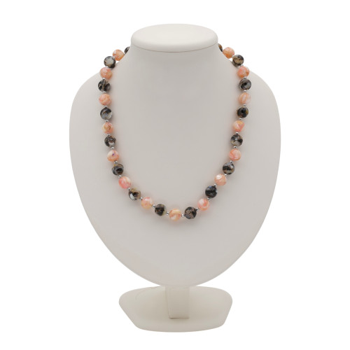 Бусы с натуральным агатом