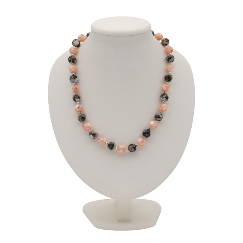 Бусы с натуральным агатом