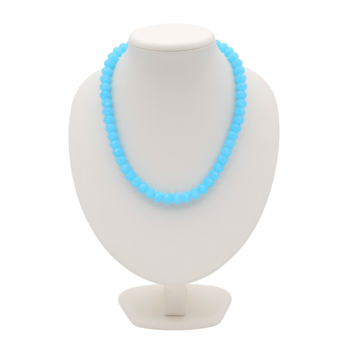 Бусы из природного халцедона