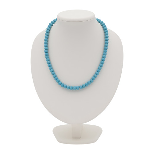 Бусы с природным халцедоном