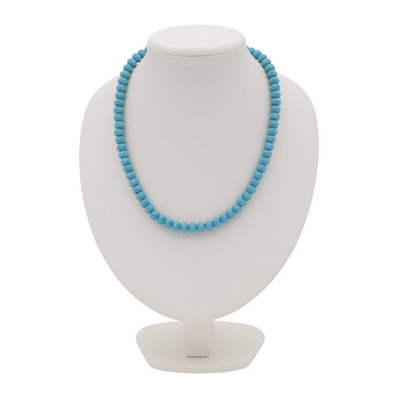 Бусы с природным халцедоном