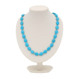 Бусы из пресованной бирюзы