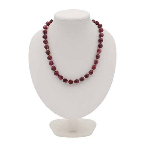 Бусы с натуральными рубинами