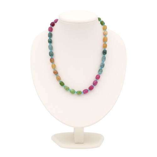 Бусы с турмалинами и шпинелью