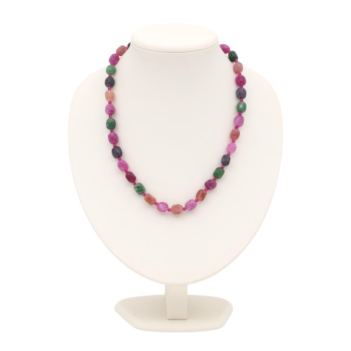 Бусы с турмалином и шпинелью