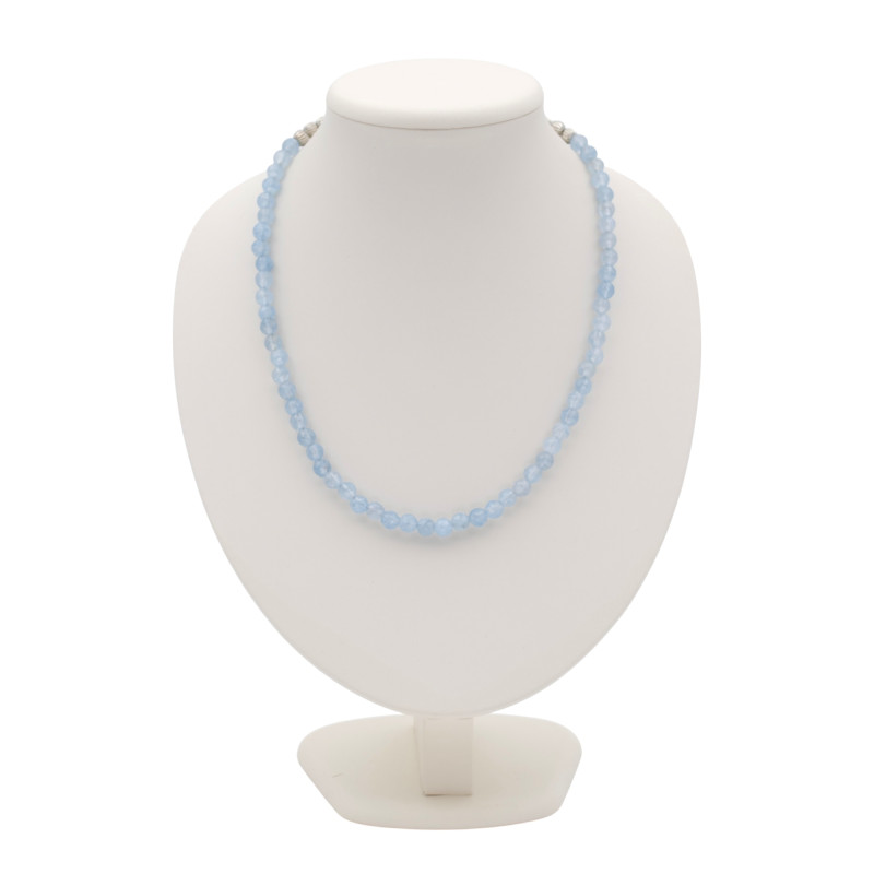 Бусы с аквамарином