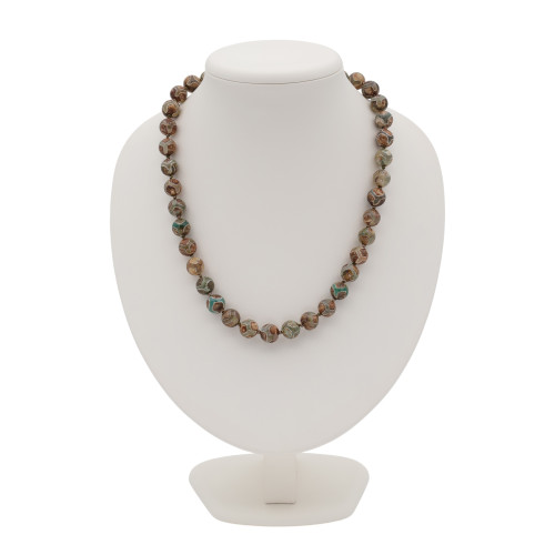 Бусы с натуральным агатом