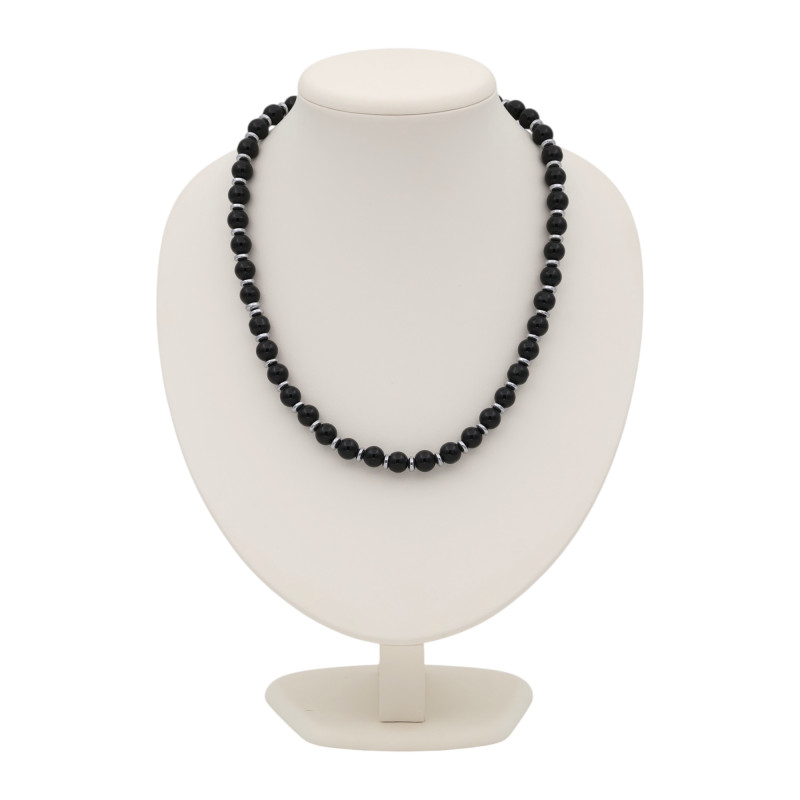 Бусы из агата и гематита