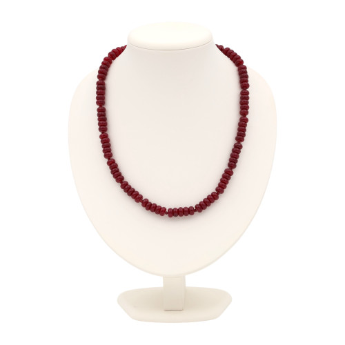 Бусы с рубинами и шпинелью