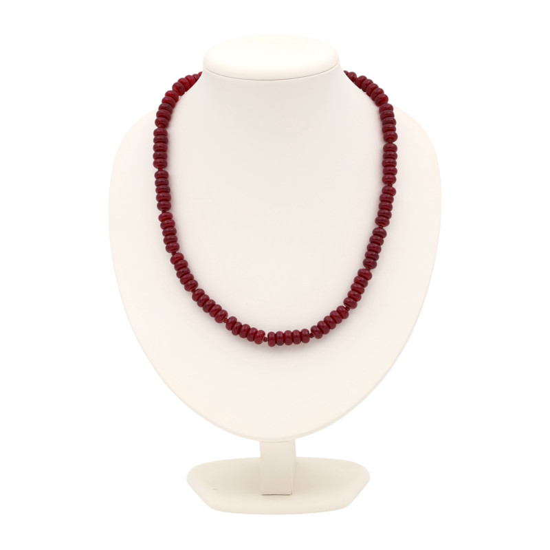 Бусы с рубинами и шпинелью