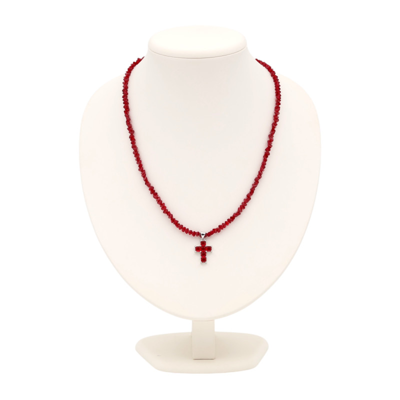 Бусы из синтетического бриллианта