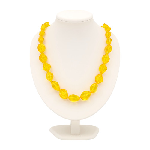 Бусы из плавленного янтаря