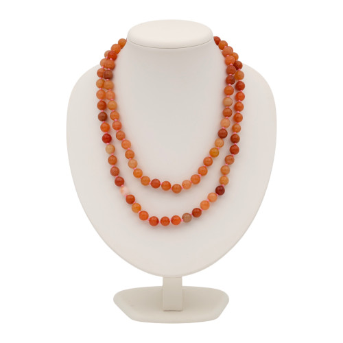 Бусы из сердолика