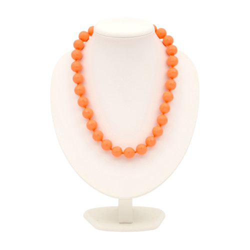 Бусы из прессованного коралла