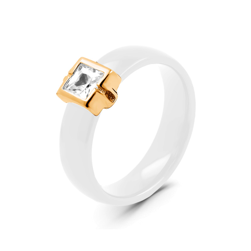 Кольцо с кубическим цирконием