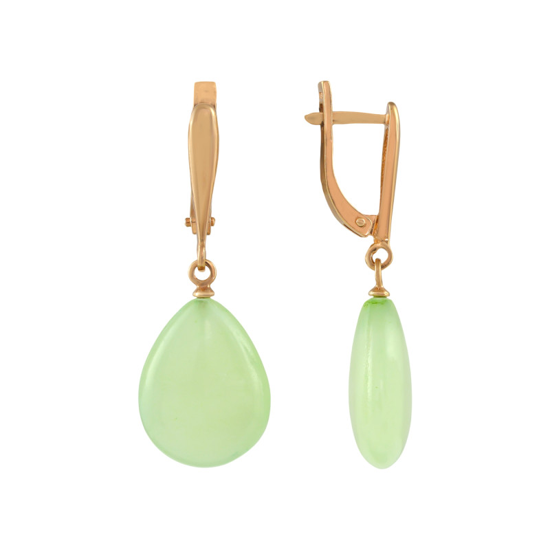 Серебряные серьги с натуральным ониксом 