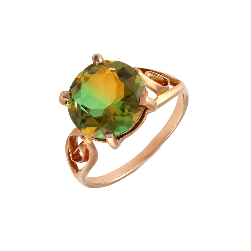 Кольцо серебряное с турмалином 