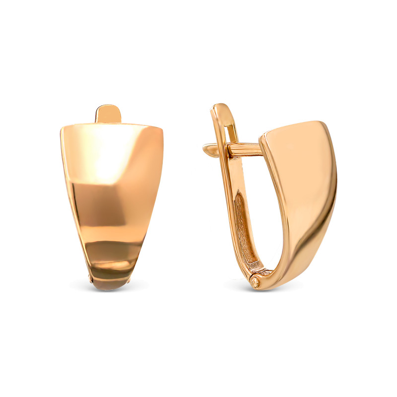 Серьги позолоченные