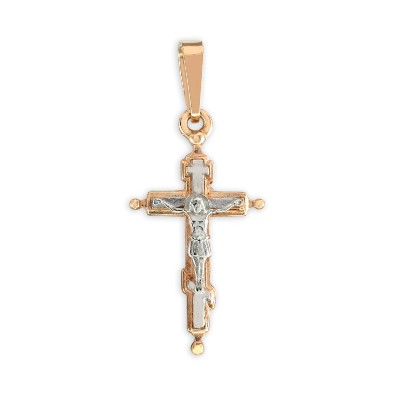 Серебряный крест "Спаси и Сохрани"