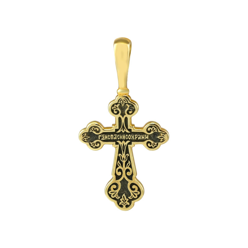Золочёный крест из серебра