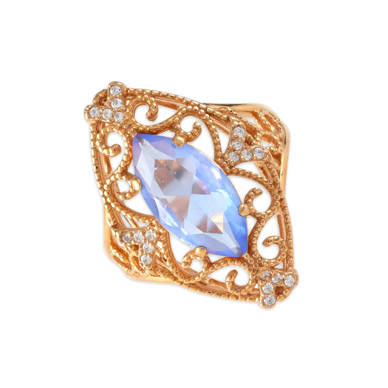 Кольцо из серебра с алпанитом